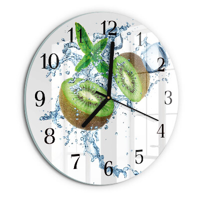 Wanduhr rund Kiwi