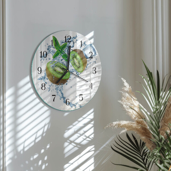 Wanduhr rund Kiwi