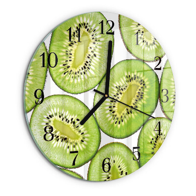Wanduhr rund Kiwi