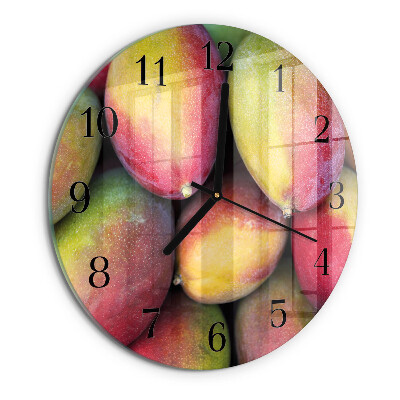Wanduhr rund Obst