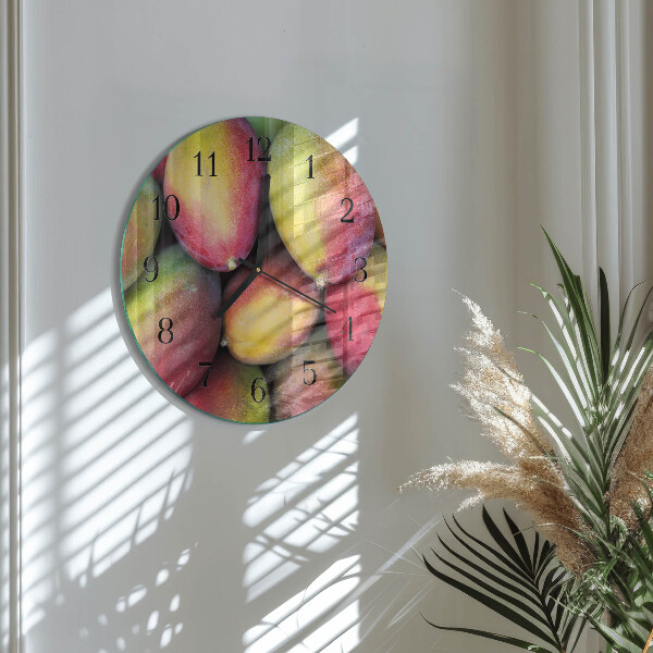 Wanduhr rund Obst