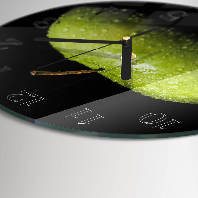 Wanduhr rund Apfel