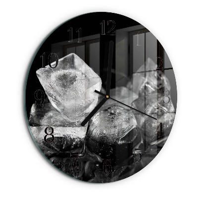 Wanduhr rund Eiswürfel