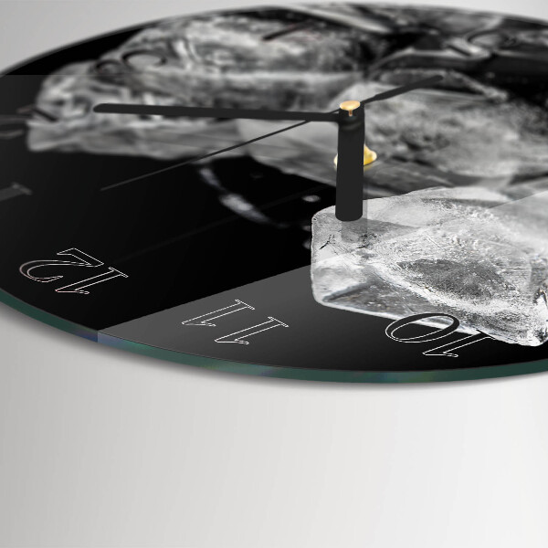 Wanduhr rund Eiswürfel