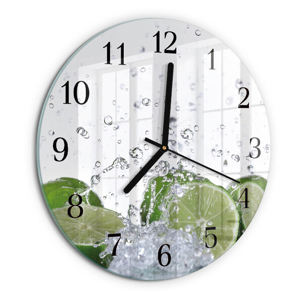 Wanduhr rund Kalziumkarbonat