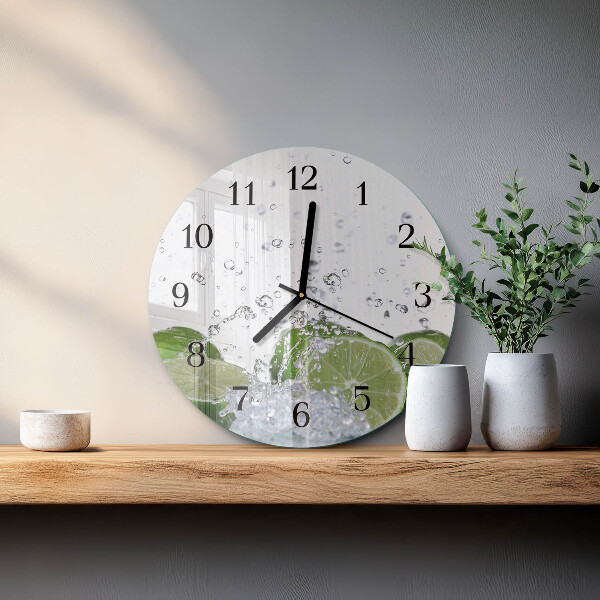 Wanduhr rund Kalziumkarbonat