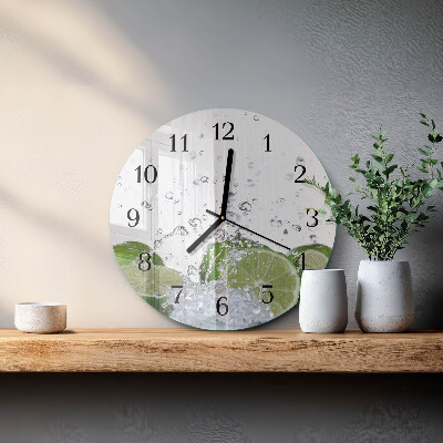 Wanduhr rund Kalziumkarbonat