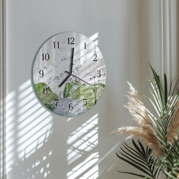 Wanduhr rund Kalziumkarbonat