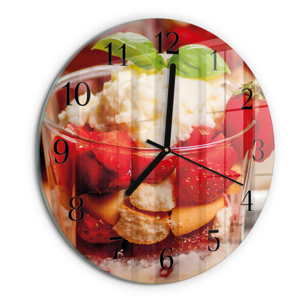 Wanduhr rund Obst