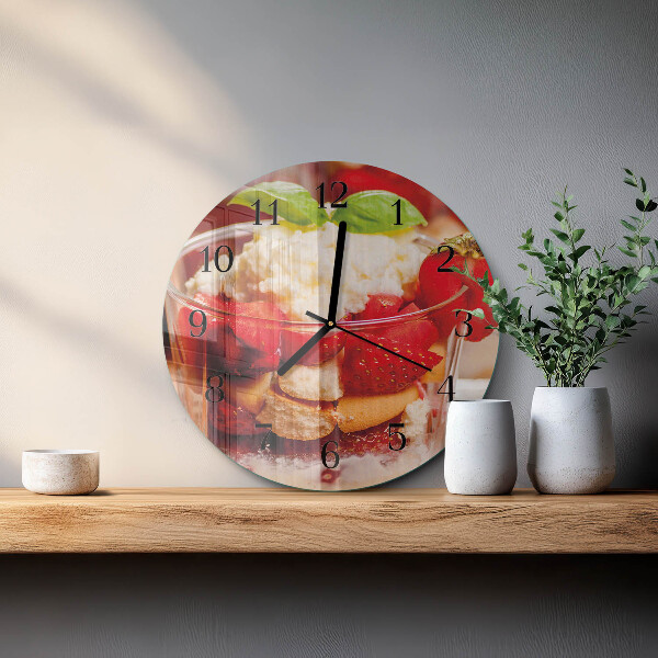 Wanduhr rund Obst