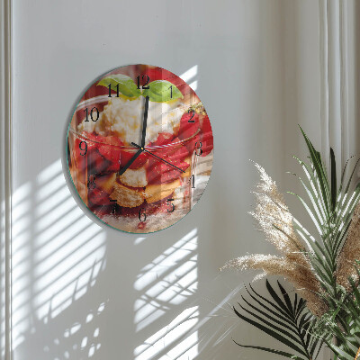 Wanduhr rund Obst
