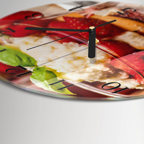 Wanduhr rund Obst