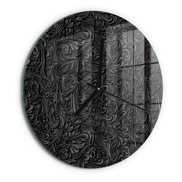 Wanduhr rund Muster