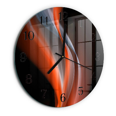 Wanduhr rund Lichtwellen