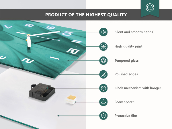Vertikale Uhr Stein