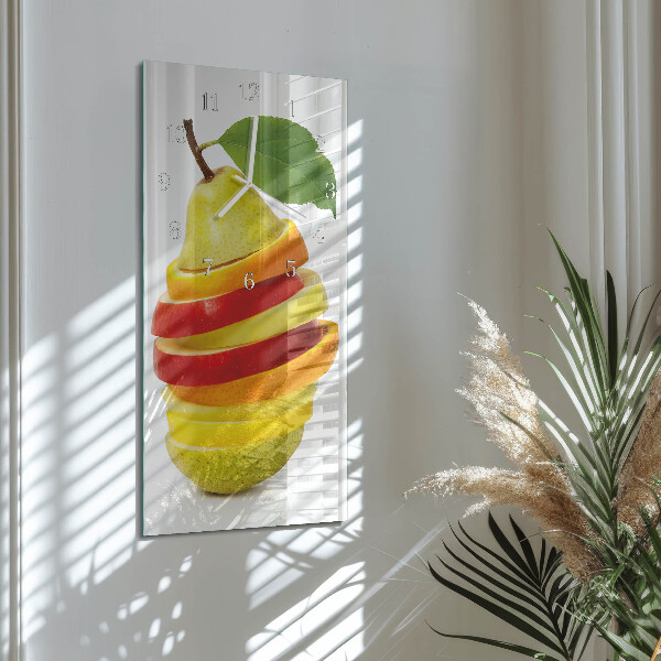 Vertikale Uhr Obst