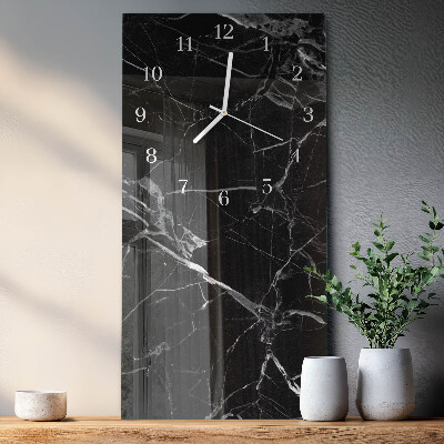 Vertikale Uhr Graphit