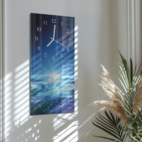 Vertikale Uhr Das Universum der Erde