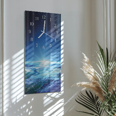 Vertikale Uhr Das Universum der Erde