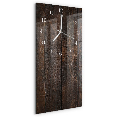 Vertikale Uhr Holz