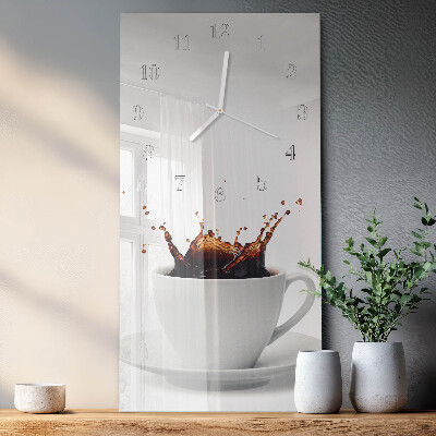 Vertikale Uhr Kaffee