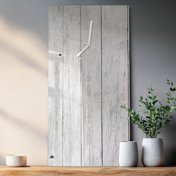 Vertikale Uhr Holz