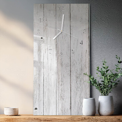 Vertikale Uhr Holz