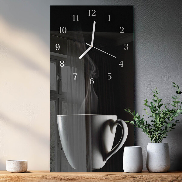 Vertikale Uhr Tasse