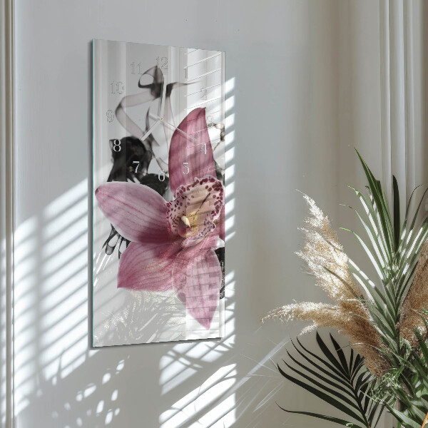 Vertikale Uhr Orchidee
