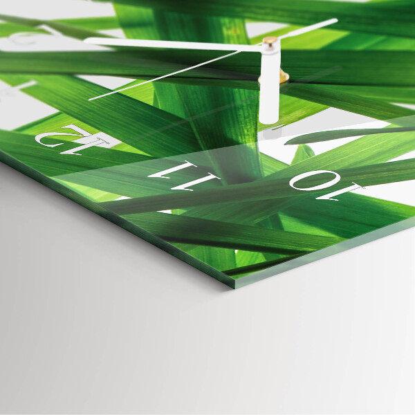 Vertikale Uhr Pflanzenblätter