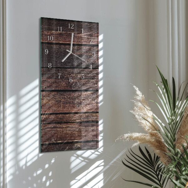Vertikale Uhr Holz