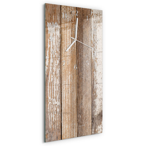 Vertikale Uhr Holz