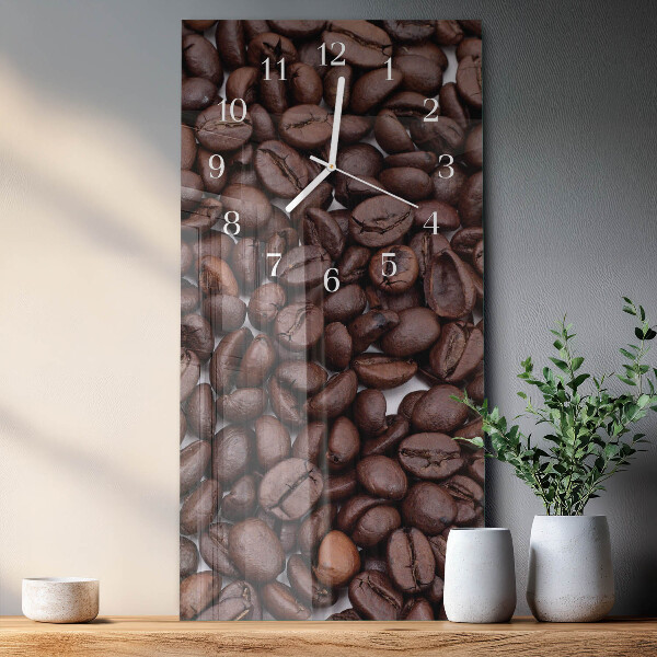 Vertikale Uhr Kaffeebohnen
