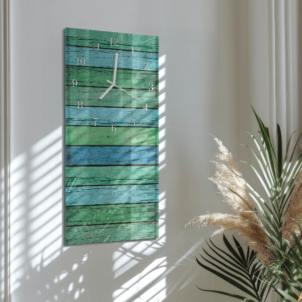 Vertikale Uhr Holz