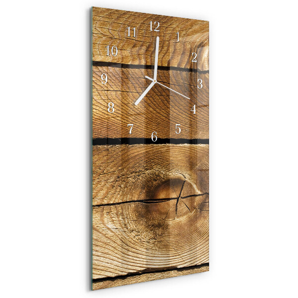 Vertikale Uhr Holz
