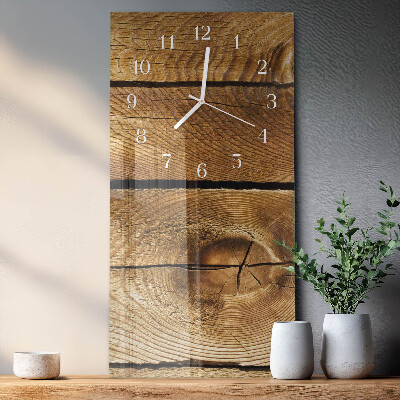 Vertikale Uhr Holz