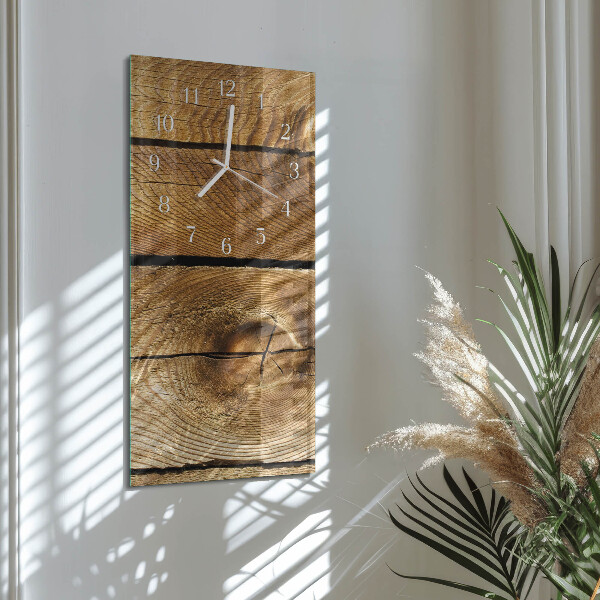 Vertikale Uhr Holz