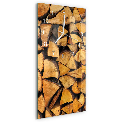 Vertikale Uhr Holz