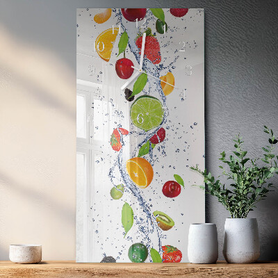 Vertikale Uhr Obst