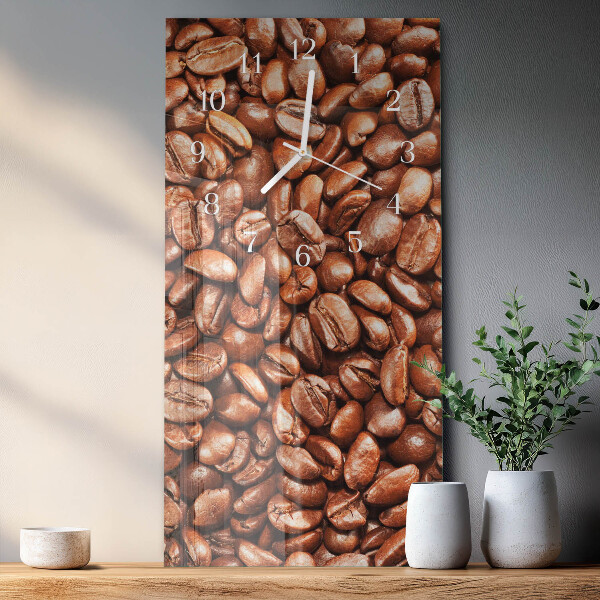 Vertikale Uhr Kaffeebohnen