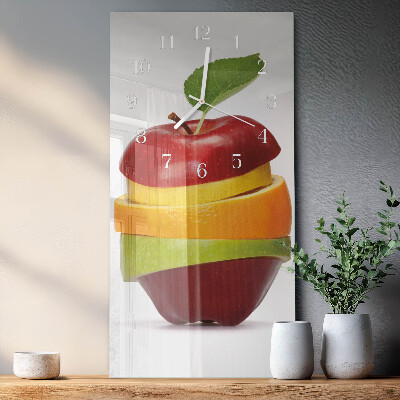 Vertikale Uhr Obst