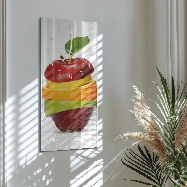 Vertikale Uhr Obst