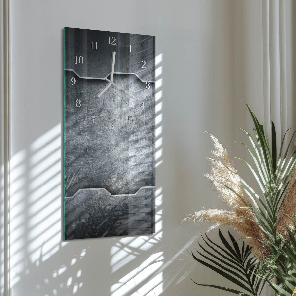 Vertikale Uhr Metall