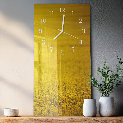Vertikale Uhr Blumenfeld