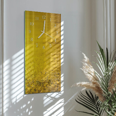 Vertikale Uhr Blumenfeld