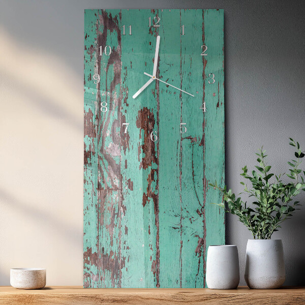 Vertikale Uhr Holzwand