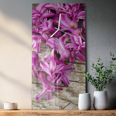Vertikale Uhr Blumen