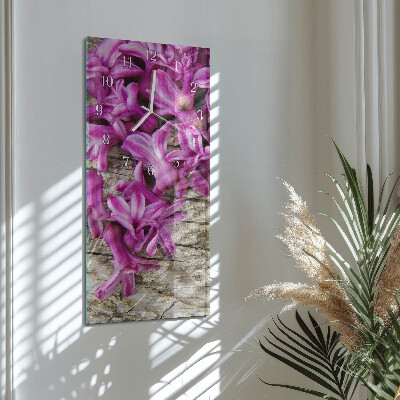 Vertikale Uhr Blumen