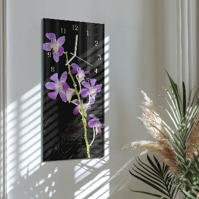 Vertikale Uhr Blumen