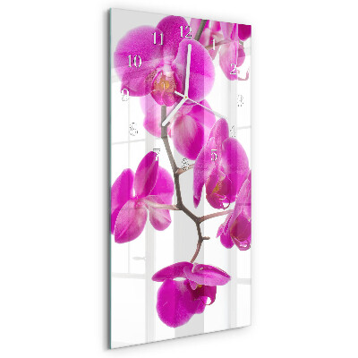 Vertikale Uhr Orchideen